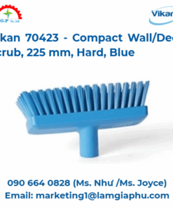 Bàn chải tườngsàn nhỏ gọn Vikan 70423, 225 mm, lông cứng, xanh