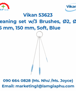 Bộ 3 chổi vệ sinh Vikan 53623, Ø2, Ø6, Ø6 mm, 150 mm, mềm, xanh