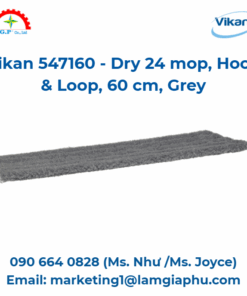 Cây lau nhà Dry 24 Vikan 547160, móc và vòng, 60 cm, xám