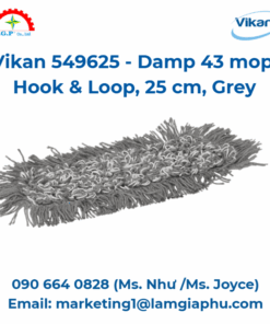 Cây lau nhà ẩm 43 Vikan 549625, móc & vòng, 25 cm, xám