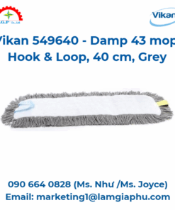 Cây lau nhà ẩm 43 Vikan 549640, móc & vòng, 40 cm, xám