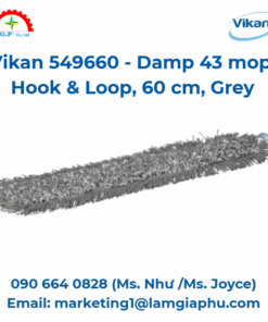 Cây lau nhà ẩm 43 Vikan 549660, móc & vòng, 60 cm, xám