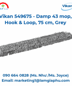 Cây lau nhà ẩm 43 Vikan 549675, móc & vòng, 75 cm, xám