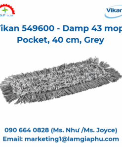 Cây lau nhà ẩm 43 gắn túi Vikan 549600, 40 cm, xám