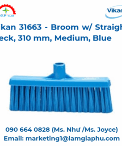 Chổi cán thẳng Vikan 31663, 310 mm, trung bình, xanh