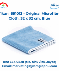 Khăn lau sợi nhỏ nguyên bản Vikan 691013, 32 x 32 cm, xanh