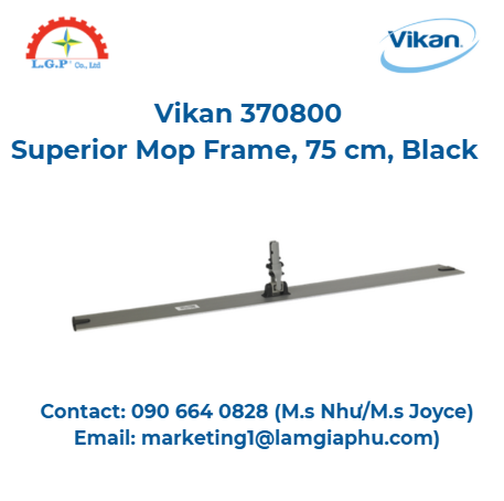 Khung lau nhà cao cấp Vikan 370800, 75 cm, màu đen