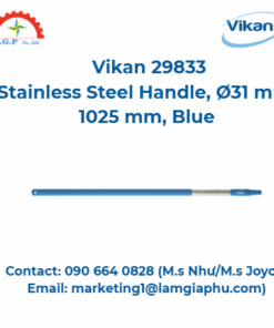 Tay cầm bằng thép không gỉ Vikan 29833, 1025 mm, Màu xanh lam