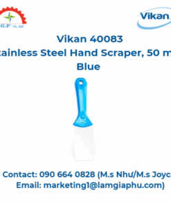 Dụng cụ cạo tay thép không gỉ Vikan 40083, 50 mm, màu xanh lam