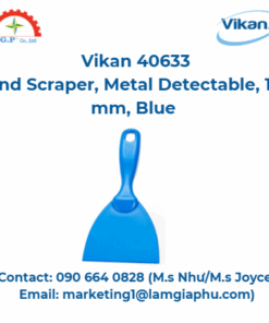 Dụng cụ cạo tay Vikan 40633, phát hiện kim loại, màu xanh lam