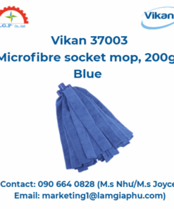Cây lau nhà bằng sợi nhỏ Vikan 37003, 200g, màu xanh
