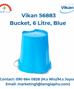 Xô Vikan 56883, thép không gỉ, 6 lít, màu xanh
