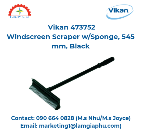 Dụng cụ cạo kính chắn gió Vikan 473752 , 545 mm, màu đen