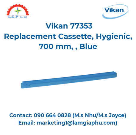 Khay thay thế Vikan 77353, Vệ sinh, 700 mm, Màu xanh lam
