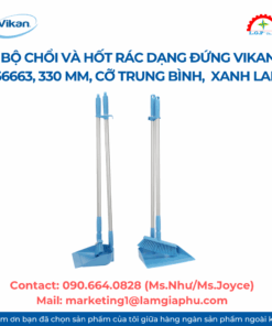 Bo-choi-va-hot-rac-dang-dung-Vikan-56663-330-mm-co-trung-binh-mau-xanh-lam