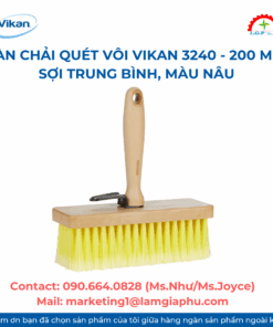 Bàn chải quét vôi Vikan 3240 - 200 mm, sợi trung bình, màu nâu