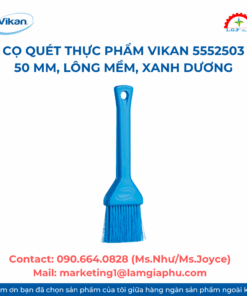 Cọ quét thực phẩm Vikan 5552503 – 50 mm, Lông mềm, Xanh dương